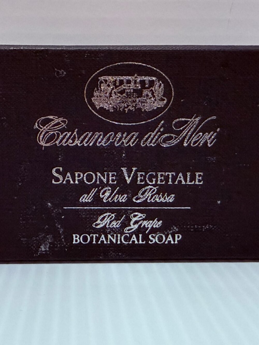 Casanova di Neri Red Grape Botanical Soap 3.5oz Italy Luxury Wine Vineyard Soap